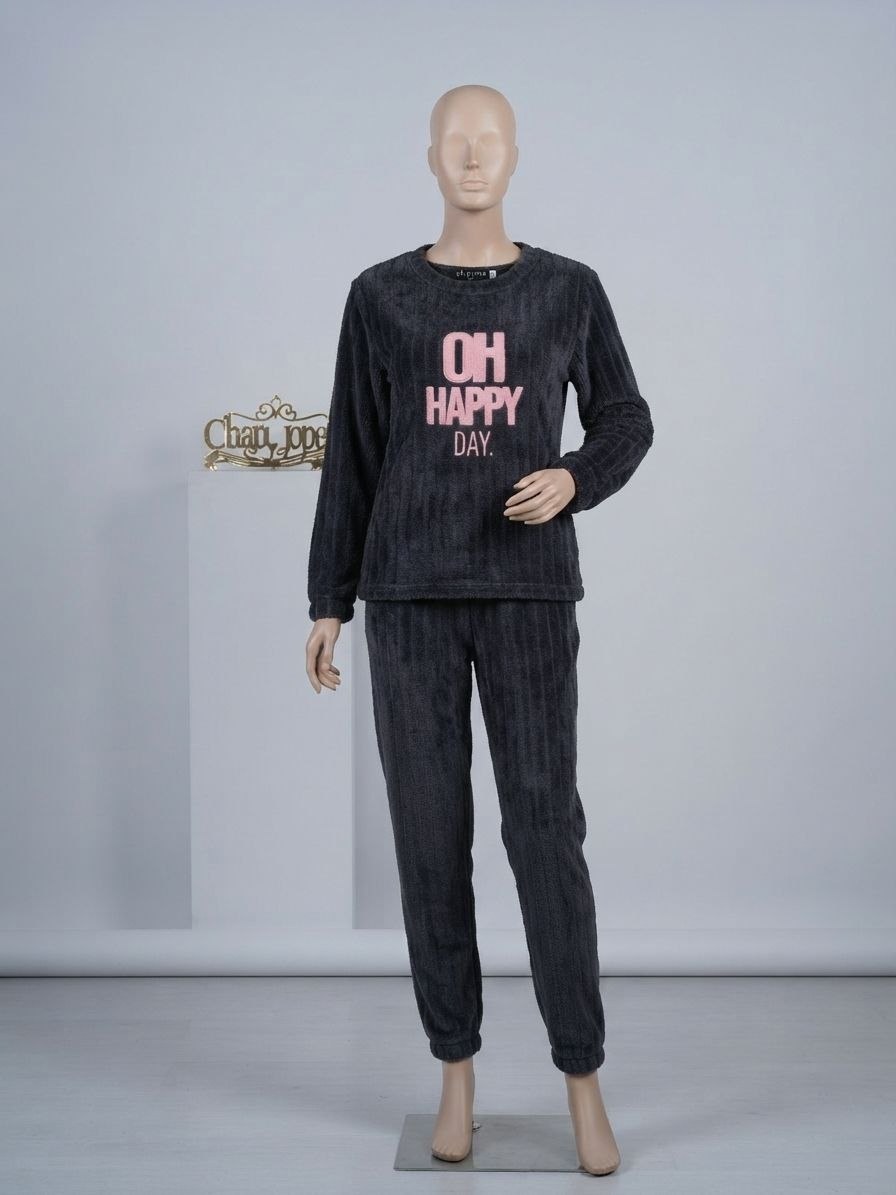 Charme 301 Peluş Bayan Pijama Takım KOD-1