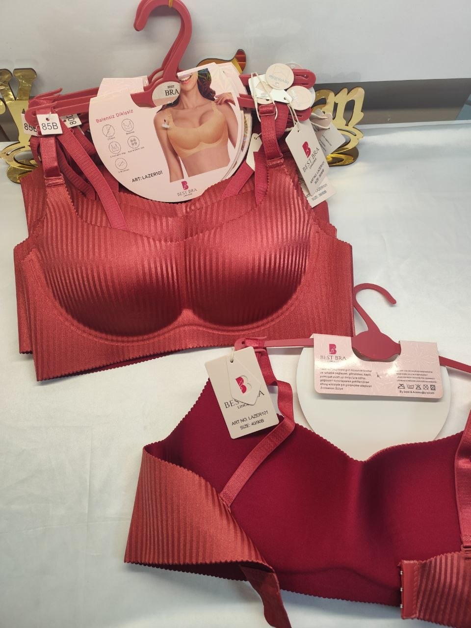 Best Bra 101 Lazer Dikişsiz Balensiz İçi Boş Sütyen TEN