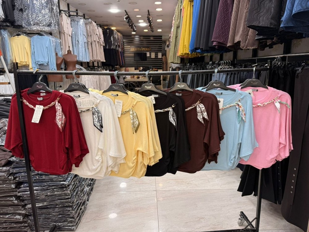 Akasya Kolyeli T'shirt MAVİ
