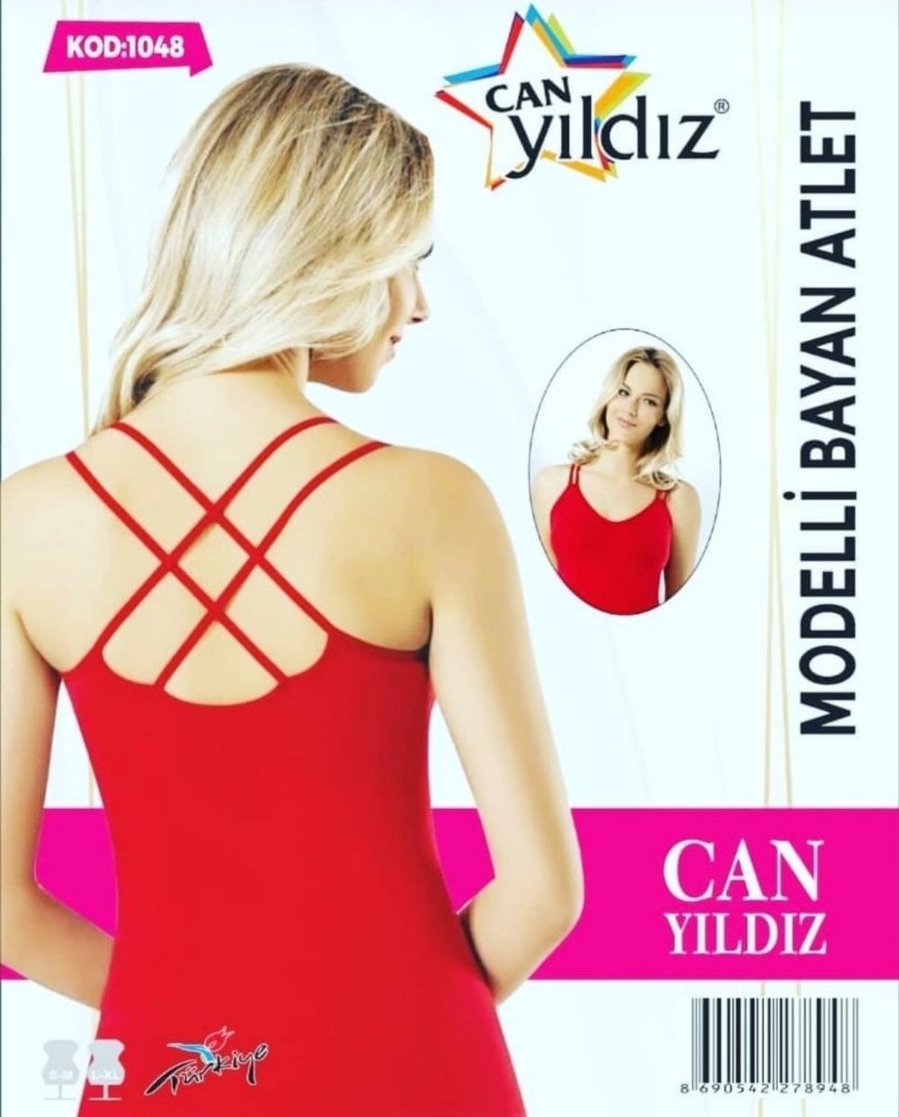 Can Yıldızı 1048 Modelli Bayan Atlet BEYAZ