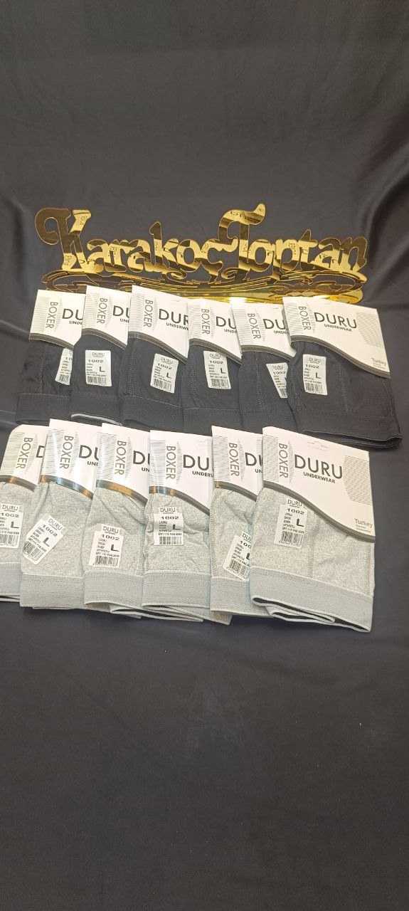 Duru 1002 Likralı Erkek Boxer + SİYAH