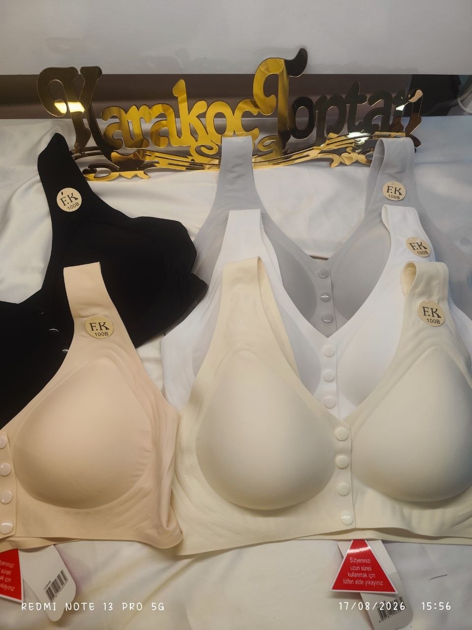 Fk 1284 Düğmeli Hayalet Sütyen GRİ