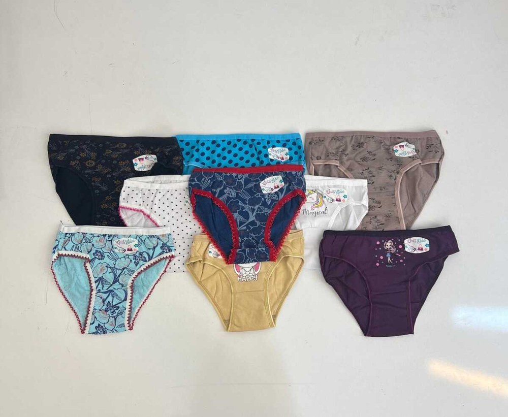 Ulus Kız Bikini Külot PATLICAN MORU