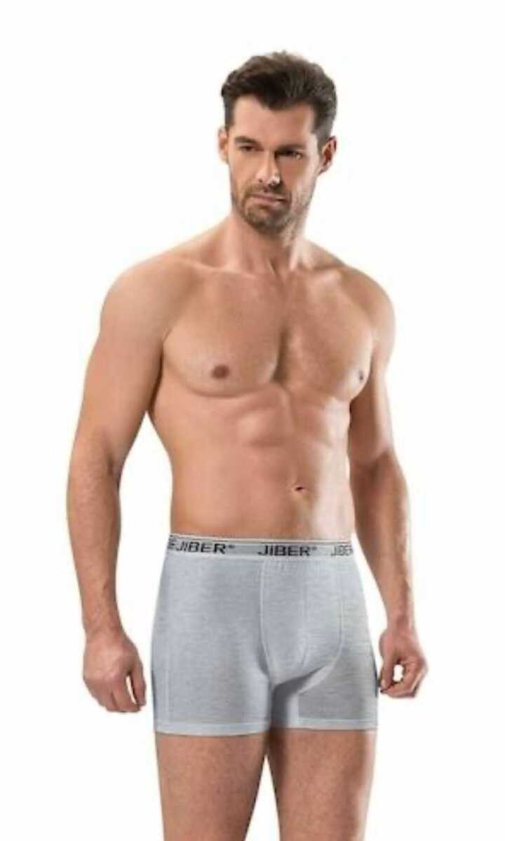 Jiber 156 Erkek Likralı Boxer GRİ