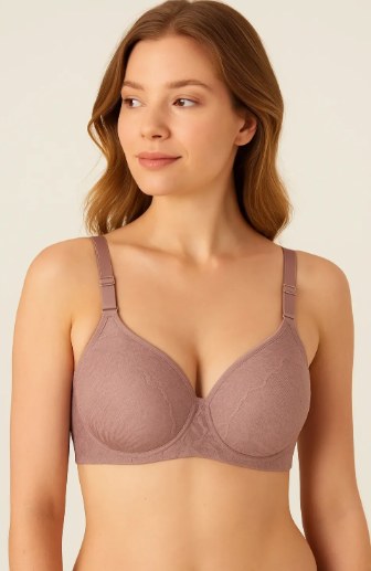 Liza 2390 Balensiz Dantelli Sütyen BORDO