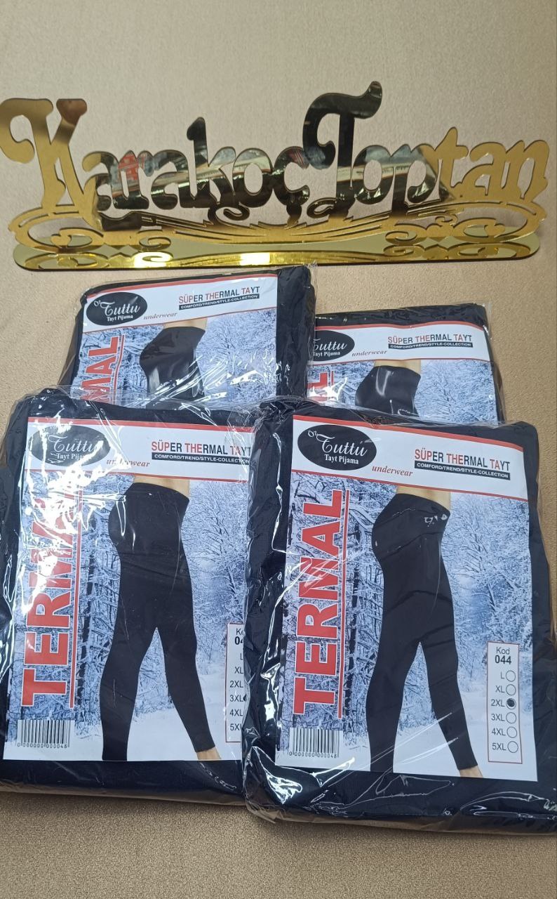 Thermal Bay Bayan Unisex Tayt SİYAH