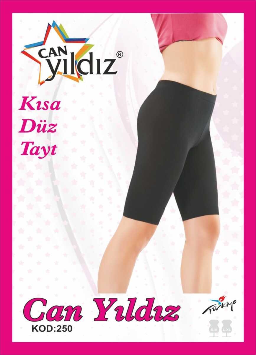 Can Yıldızı 250 Penye Kısa Tayt FUŞE PEMBE