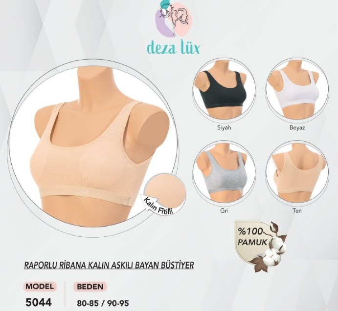 Dondeza 5044 Kalın Askılı Raporlu Pedli Büstiyer TEN