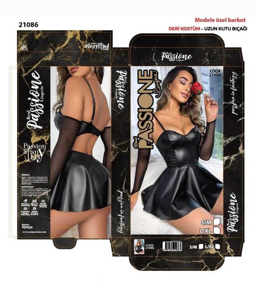 Passione 21086 Deri Fantazi Kostüm KOD-10