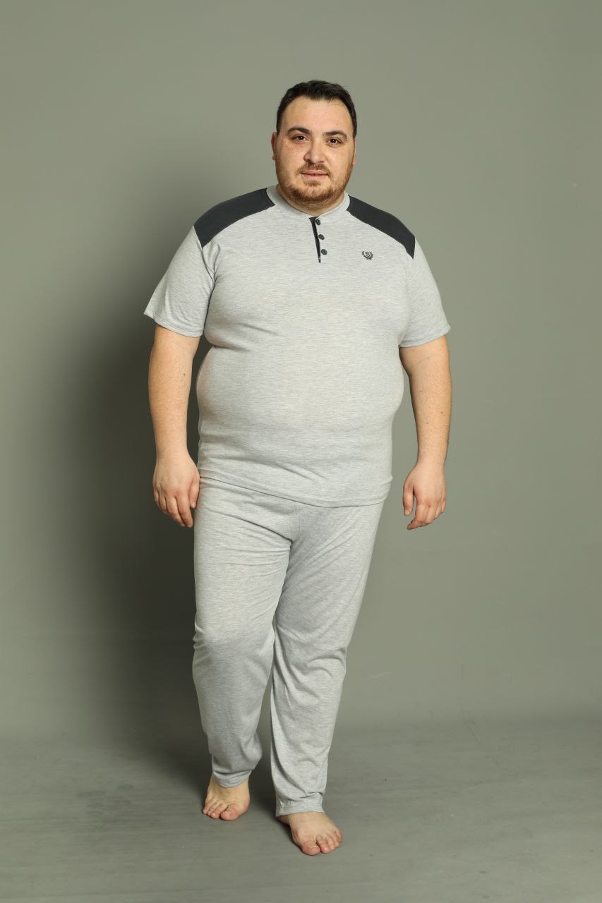 Işılay 19497 Süprem Battal Kısa Kol Erkek Pijama Takım KOD-4