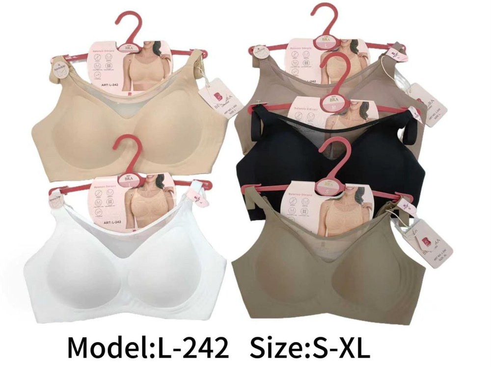 Best Bra 242 Lazer Balensiz Dikişsiz Sütyen BEYAZ