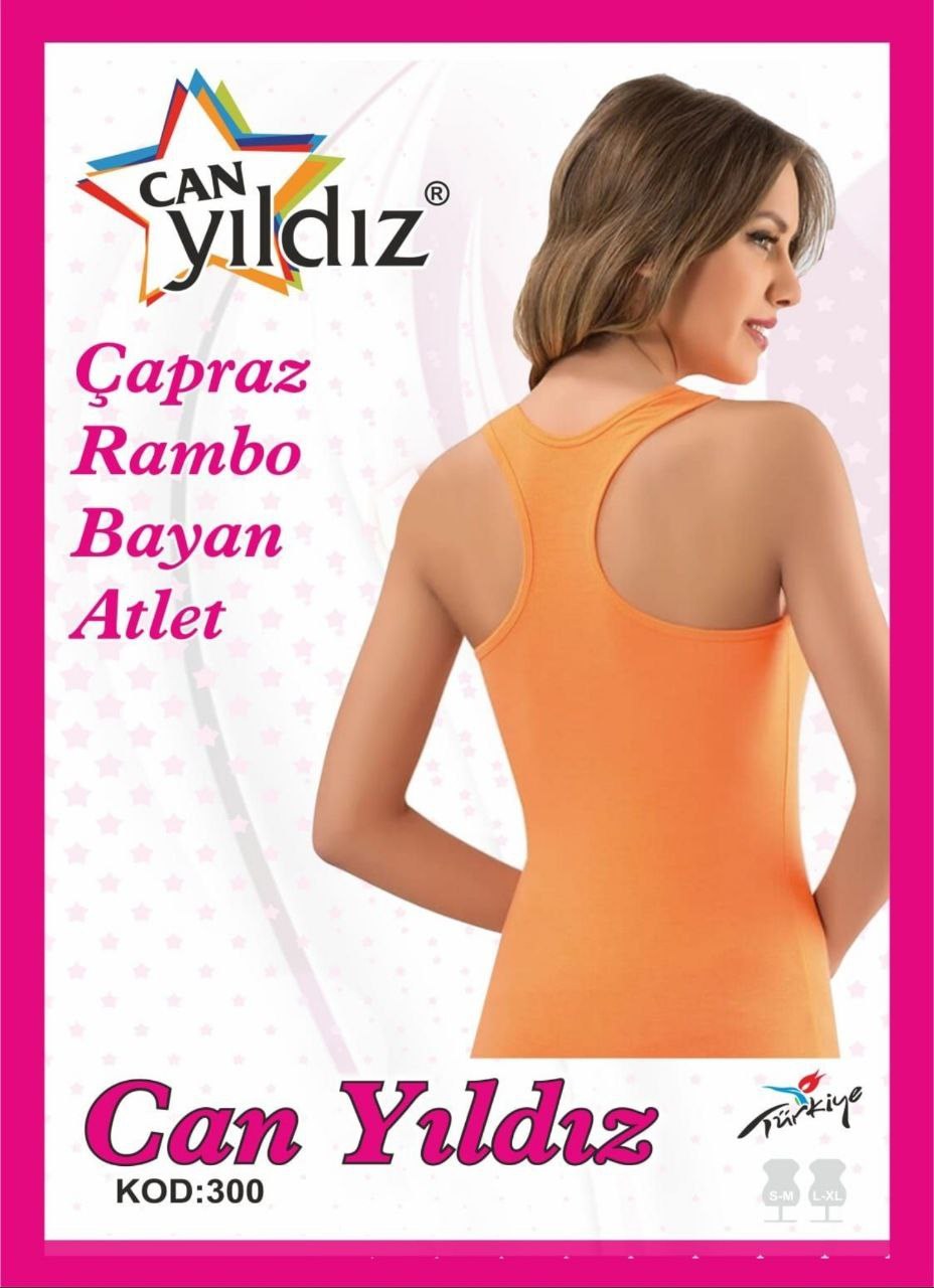 Can Yıldızı 300 Çapraz Rambo Bayan Atlet FUŞE PEMBE