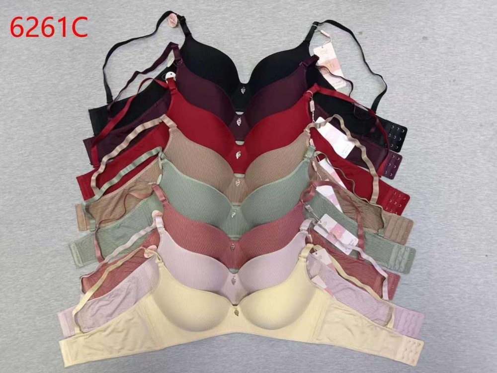 Best Bra 6261 Çizgili Lazer Desteksiz Sütyen PUDRA