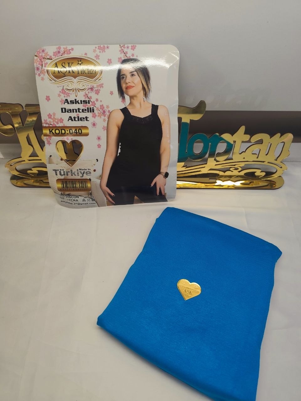 Aşk Yıldızı 040 Askısı Dantelli Atlet