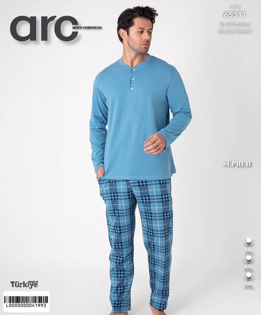 Arc 65211 Battal Süprem Erkek Pijama Takım KOD-1