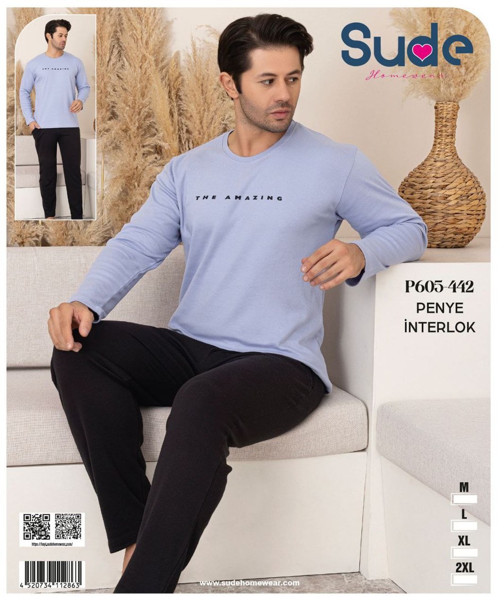 Sude Erkek İnterlok Pijama Takım + KOD-4