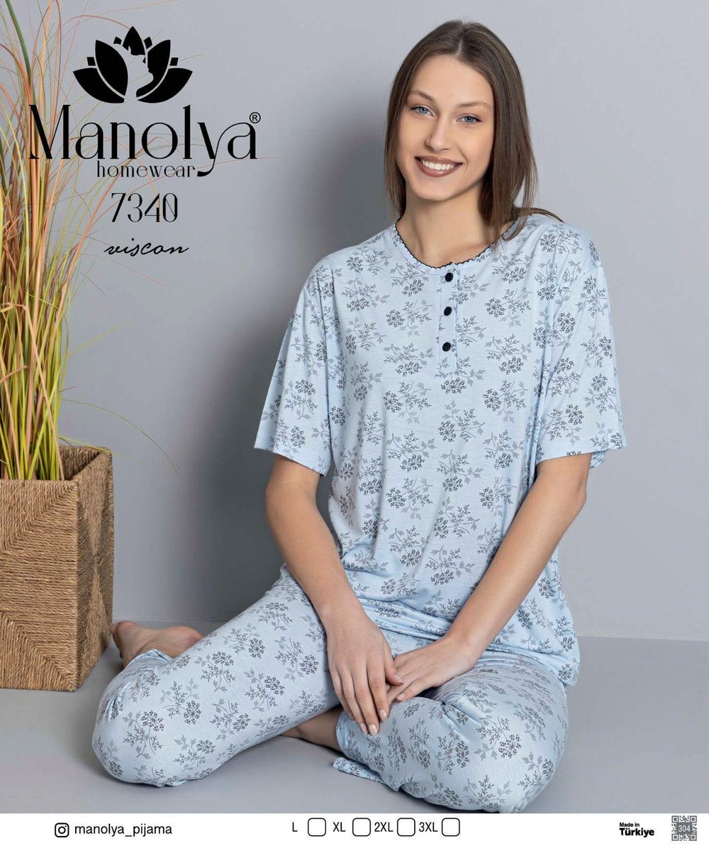 Manolya Viskon Anne Pijama Takım KOD-2