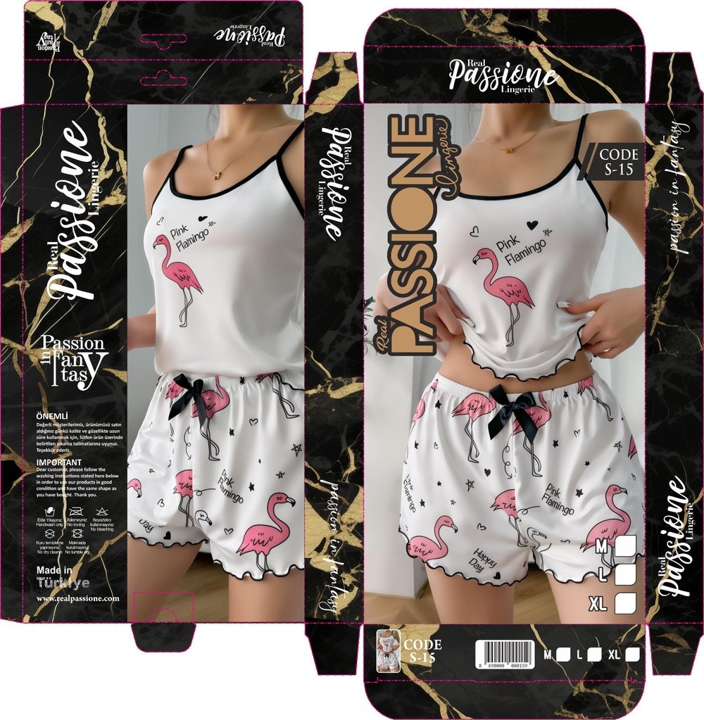 Passione Mikro Polyester Şortlu Takım KOD-4
