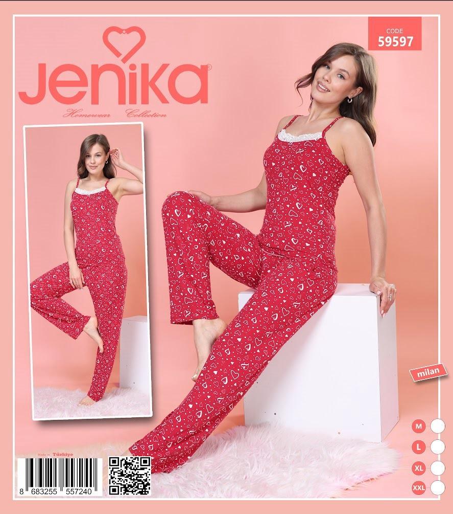 Jenika Milan İp Askı Atlet Pijama Takım KOD-3