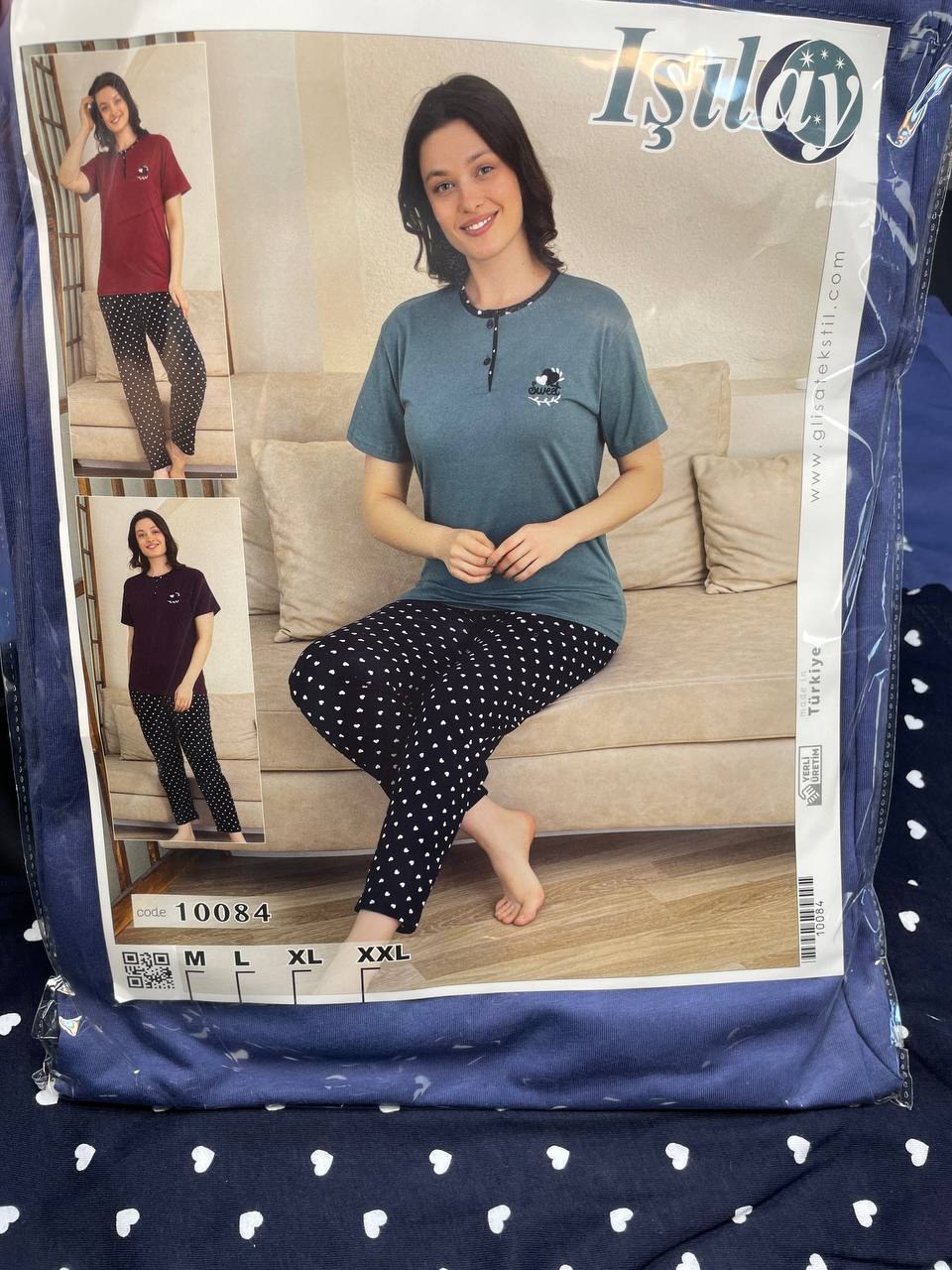 Işılay Penye Kısakol Anne Pijama Takım KOD-3