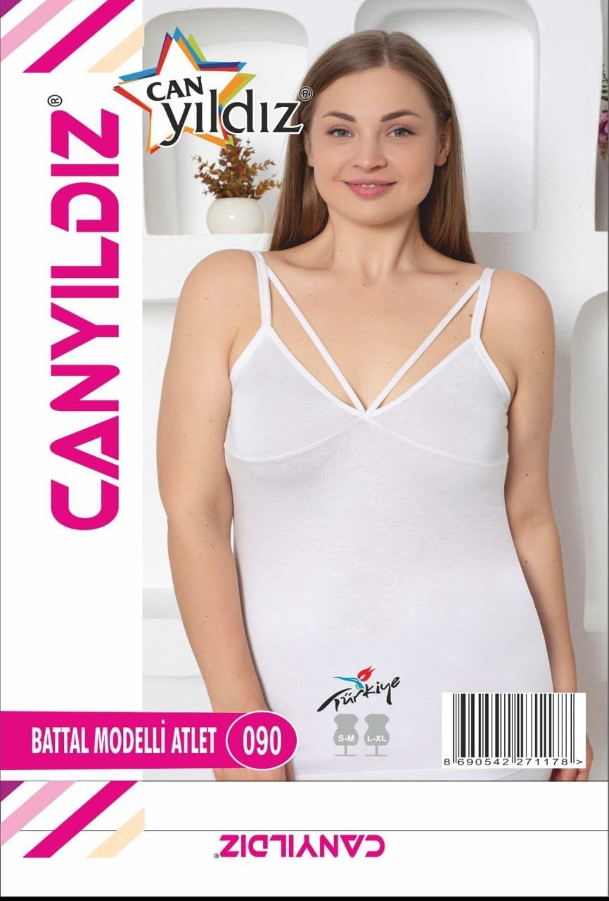 Can Yıldızı 090 Battal Modelli Atlet BEYAZ
