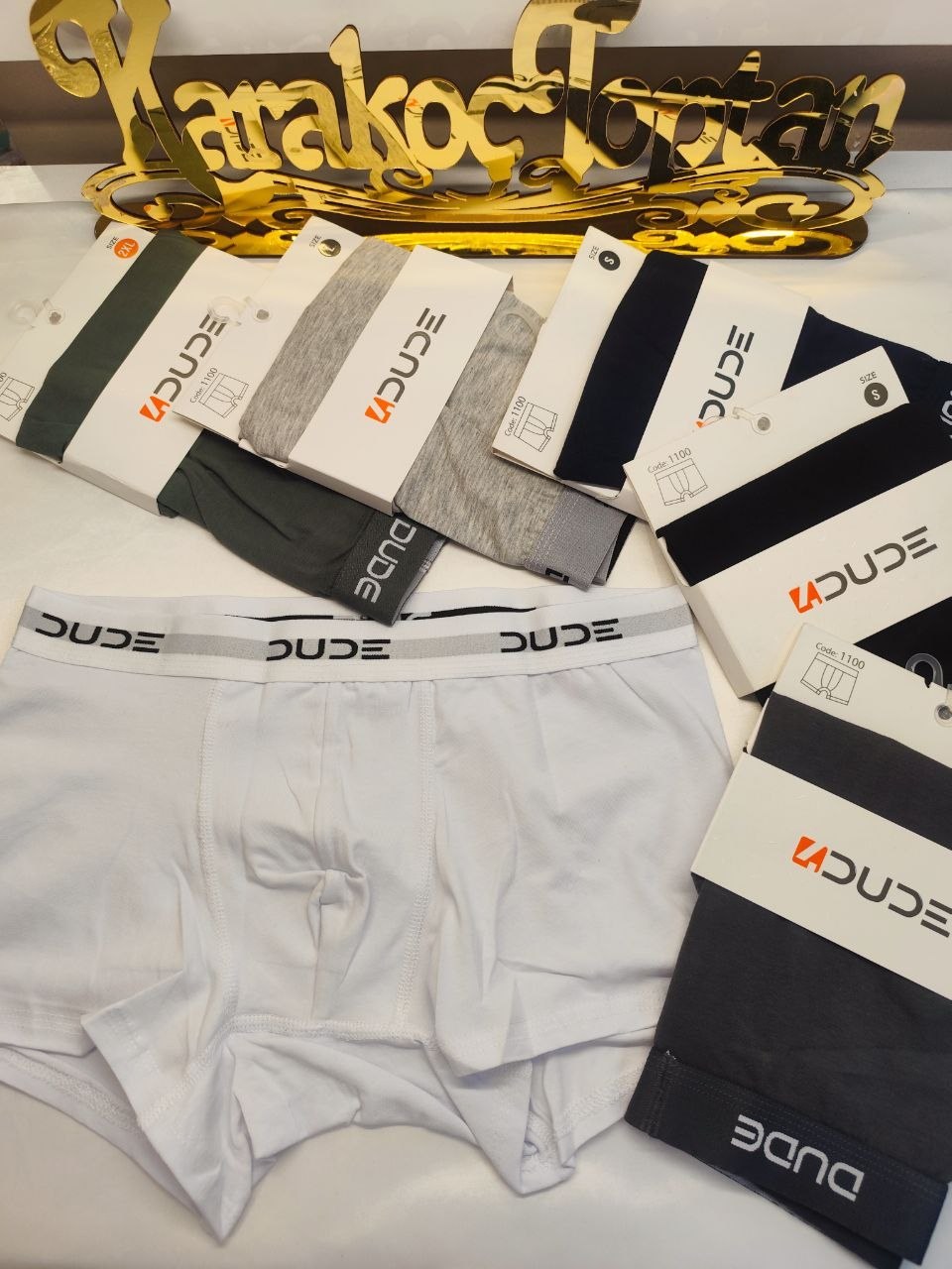 Dude 1100 Cotton Erkek Boxer LACİVERT