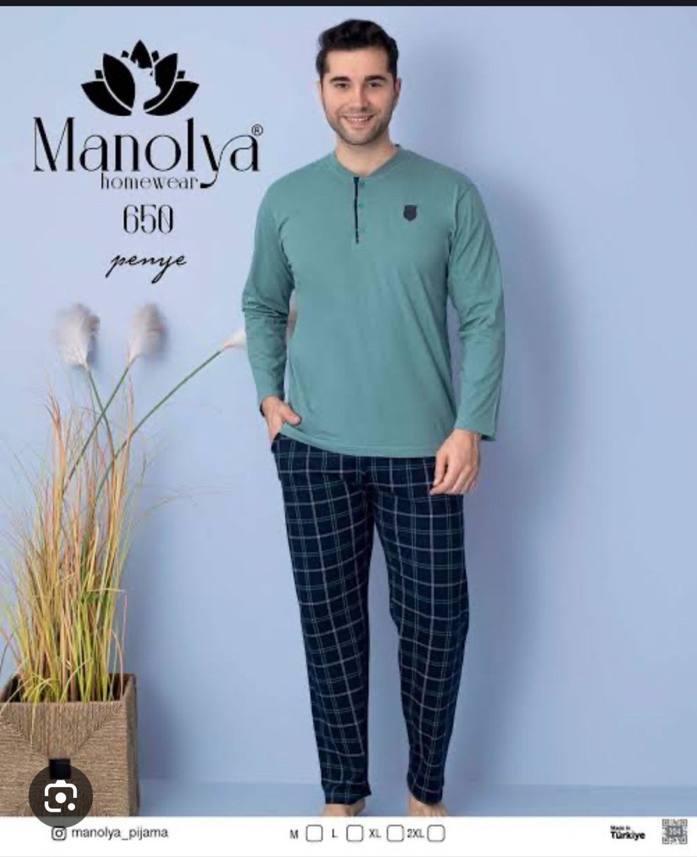 Manolya 650 Komp Erkek Pijama Takım KOD-1