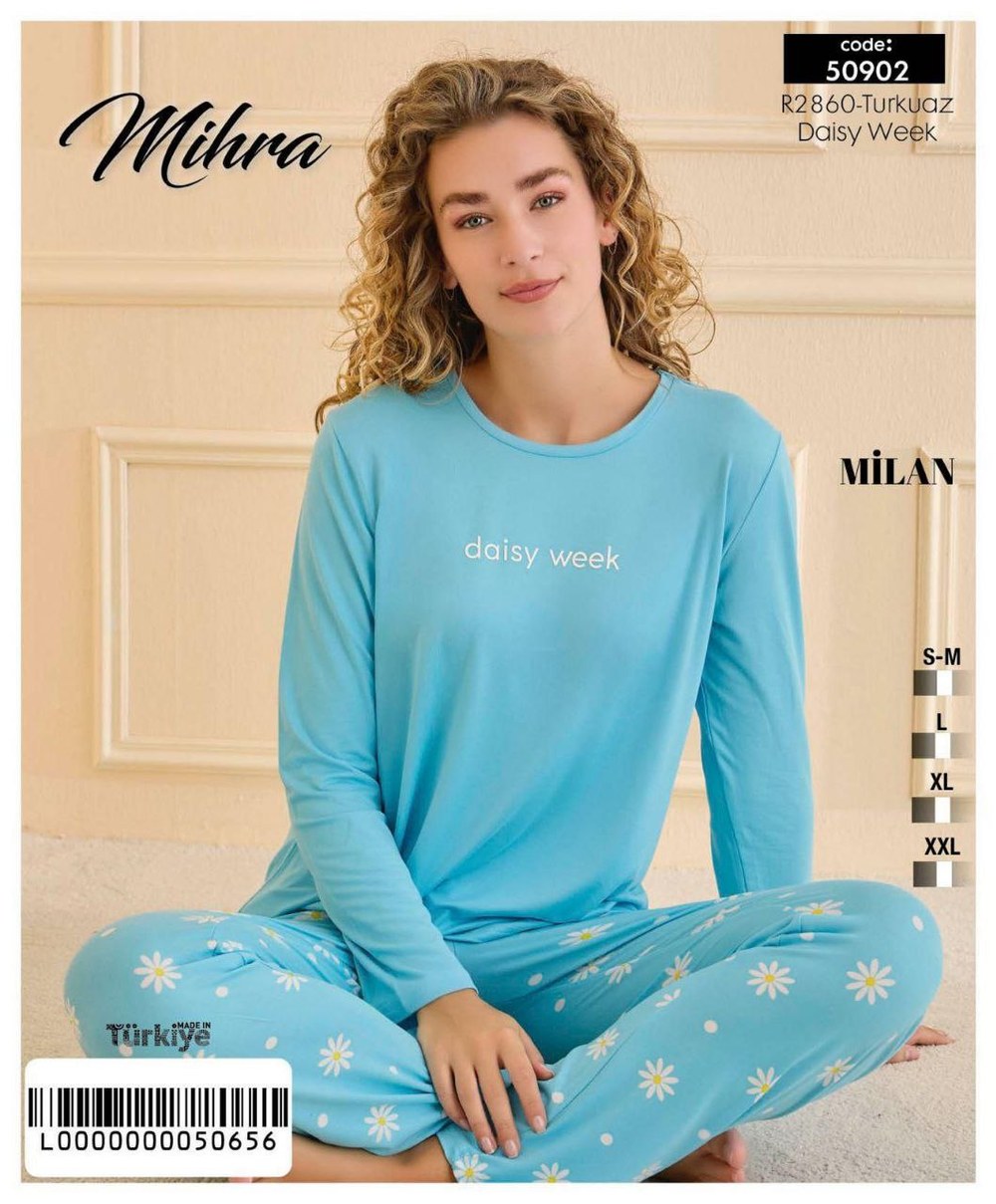 Mihra 50902 Milan Uzun Kol Bayan Pijama Takım KOD-3