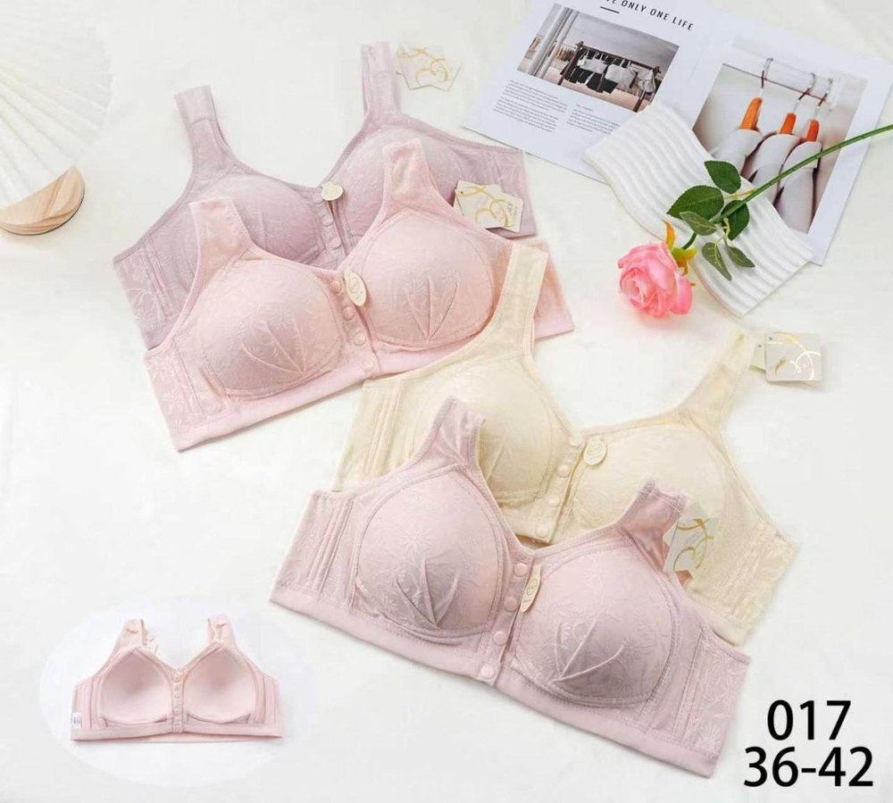 Ö.m.f 017 Düğmeli Çıtçıtlı Balensiz Sütyen PEMBE