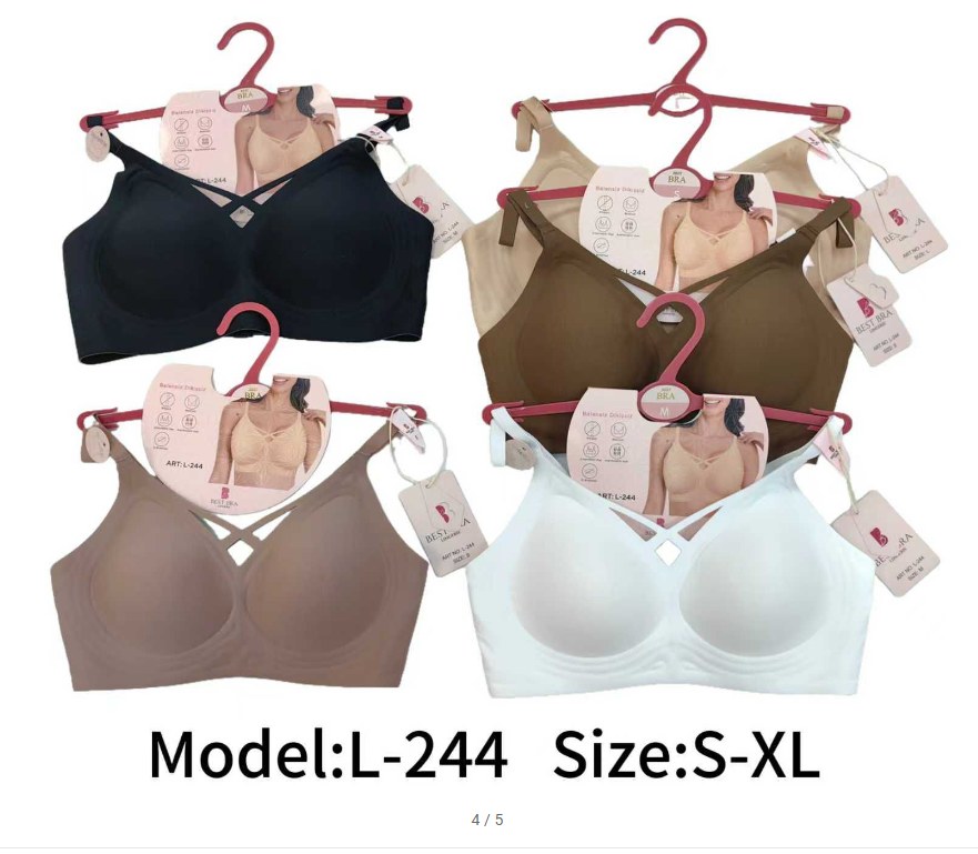 Best Bra 244 Lazer Balensiz Dikişsiz Sütyen VİZYON GRİ