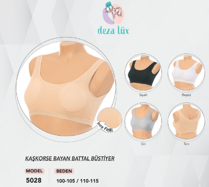 Dondeza 5028 Bayan Kalın Askılı Fitilli Pedli Büstiyer BEYAZ