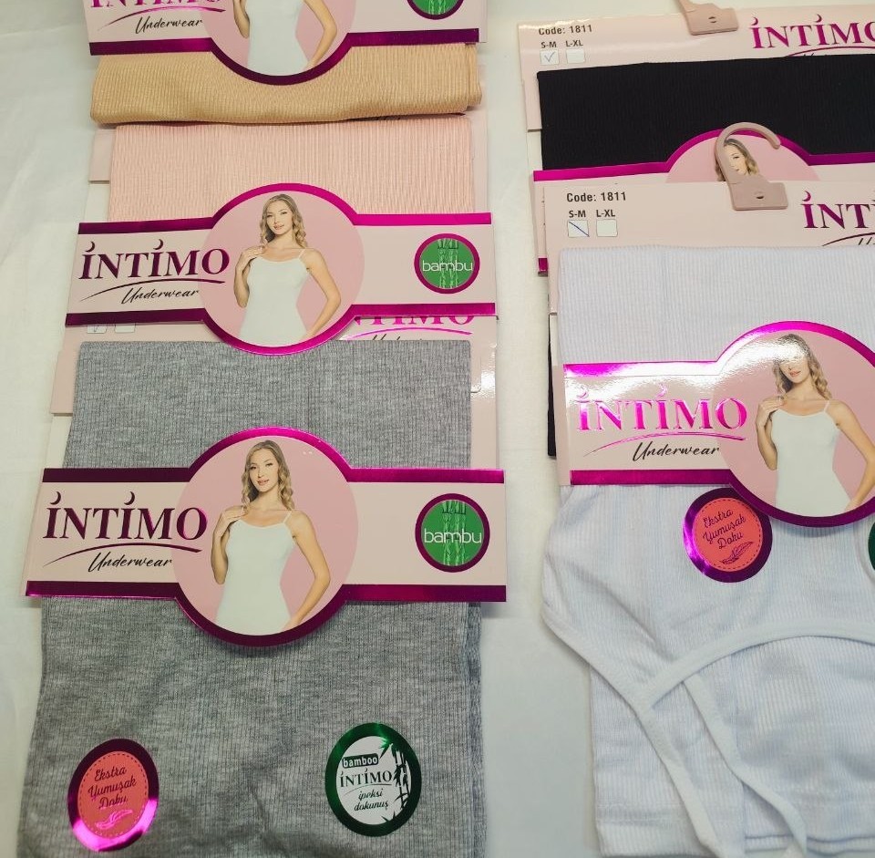 İntimo 1811 Bayan Raporlu Bambu İp Askılı Atlet ASORTİ