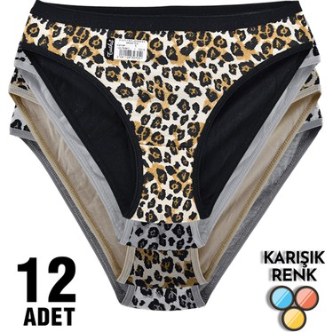 Tutku 0740 Bayan Leopar Bikini ASORTİ