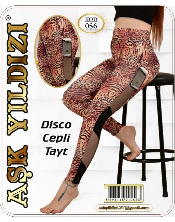 Aşk Yıldızı 056 Disco Cepli Leopar Tayt KOD-1