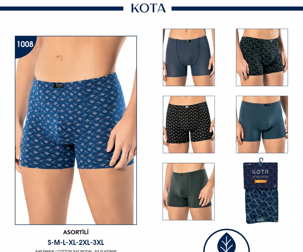 Erkek Boxer - Modal Desenli