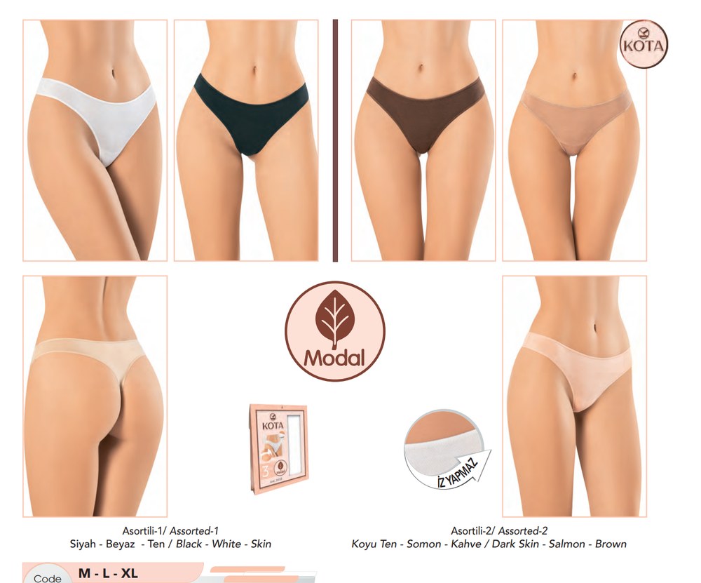 Kadın Modal Bikini Külot