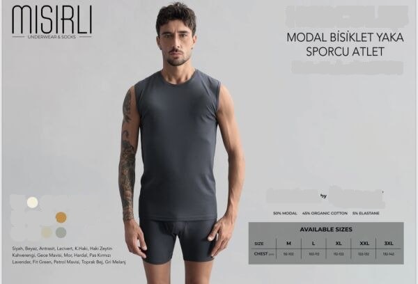 Mısırlı 3003 Erkek Modal Hercules Sporcu Atlet