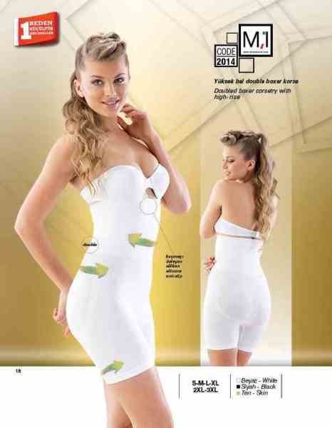 Emay 2014 Bayan Double Boxer Korse