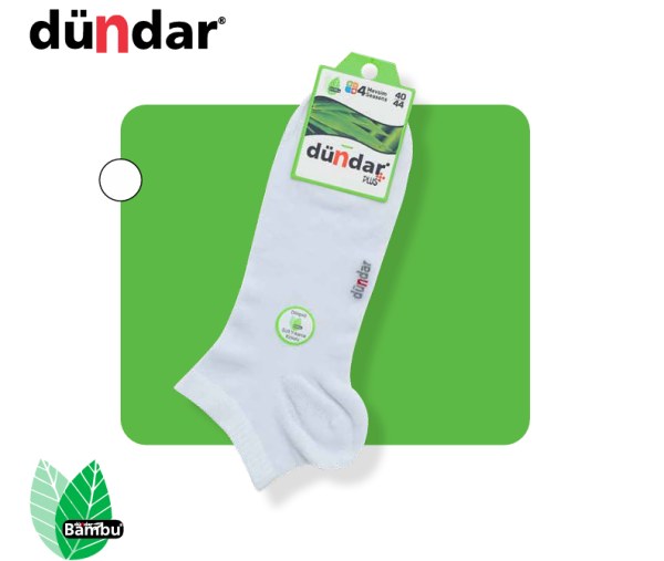 DÜNDAR 4605 ERKEK PLUS BAMBU PATİK ÇORAP SİYAH