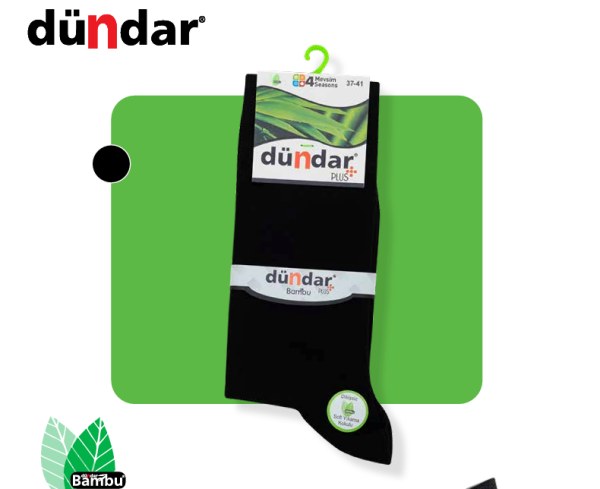 DÜNDAR 4780 ERKEK PLUS BAMBU LİKRALI GARSON ÇORAP ASORTİ