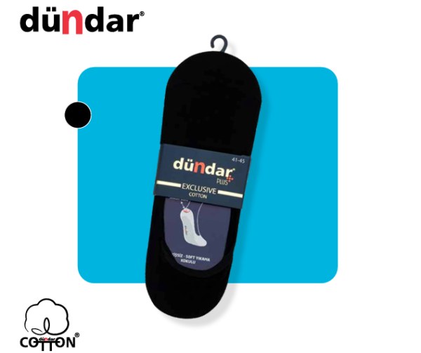 DÜNDAR 6906 ERKEK EXCULUSIVE COTTON BABET ÇORAP SİYAH