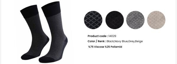 AYTUĞ 14029 ERKEK BAMBU ÇORAP DES.6