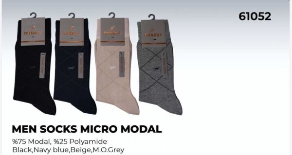 MISIRLI 61052 ERKEK MODAL SOKET ÇORABI ASORTİ