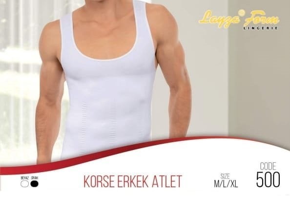 LAYZA FORM 500 ERKEK ATLET KORSE SİYAH