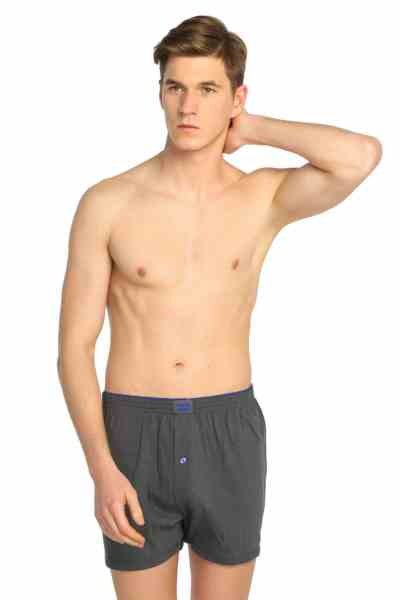 TUTKU 0117 ERKEK DÜZ BOXER GRİ