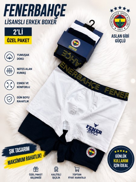 ÇİMPA FB23076 FENERBAHÇE YETİŞKİN BOXER SİYAH