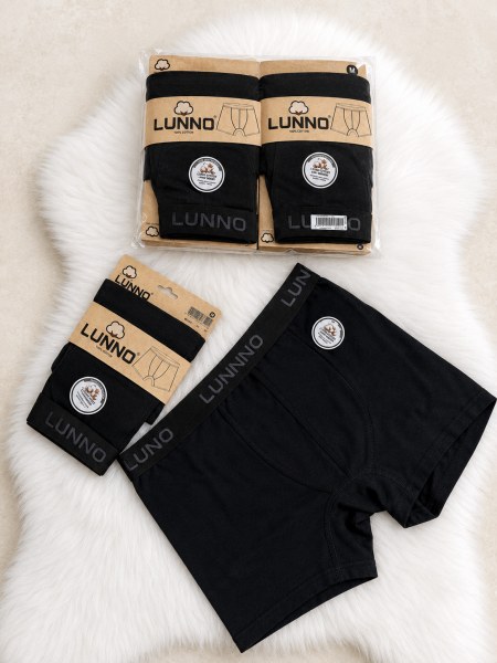 LUNNO 5001 ERKEK DÜZ BOXER LACİVERT