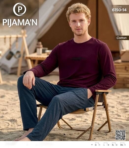PİJAMAN 6150-14 ERKEK PENYE PİJAMA TAKIM