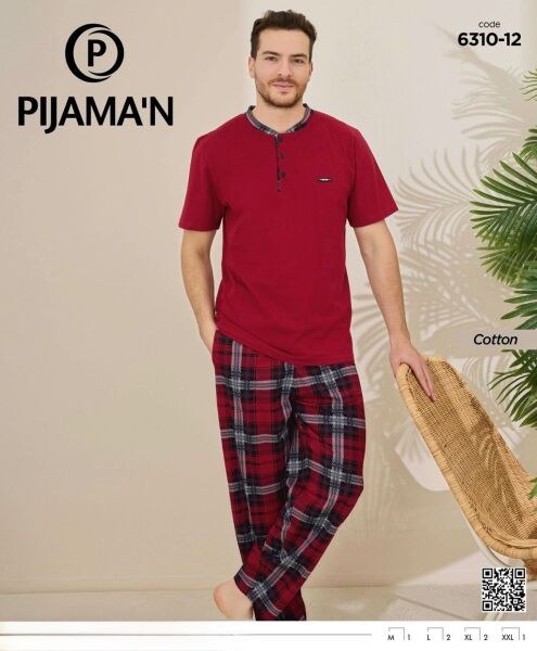 PİJAMAN 6310-12 ERKEK PATLI K.KOL PİJAMA TAKIM
