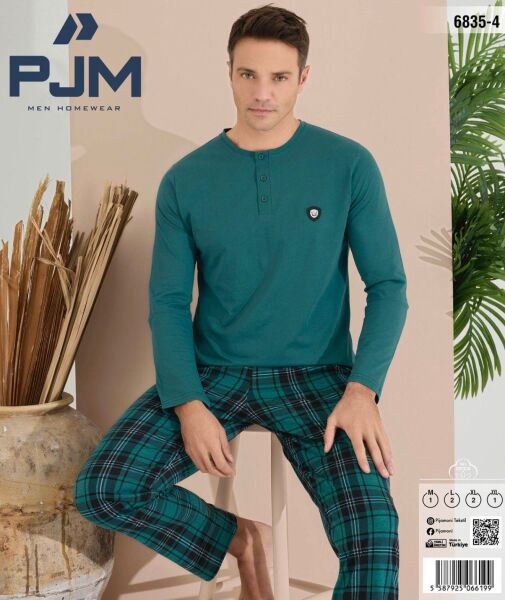 PJM 6835-4 ERKEK PENYE ARMALI PİJAMA TAKIM